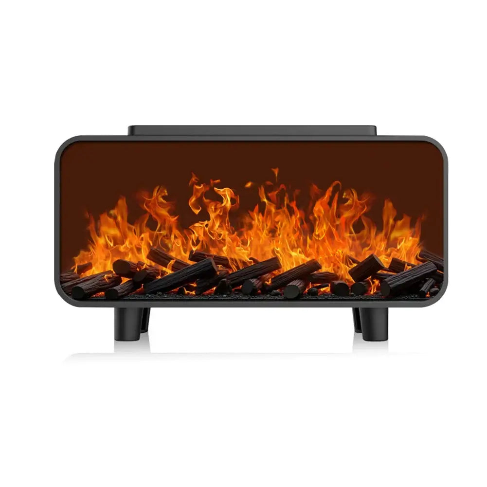 Dyfuzor Ultrasoniczny z Efektem Płomienia 4D • Nawilżacz + Aromaterapia + Magiczna Ozdoba • Podświetlane Kryształy Solne