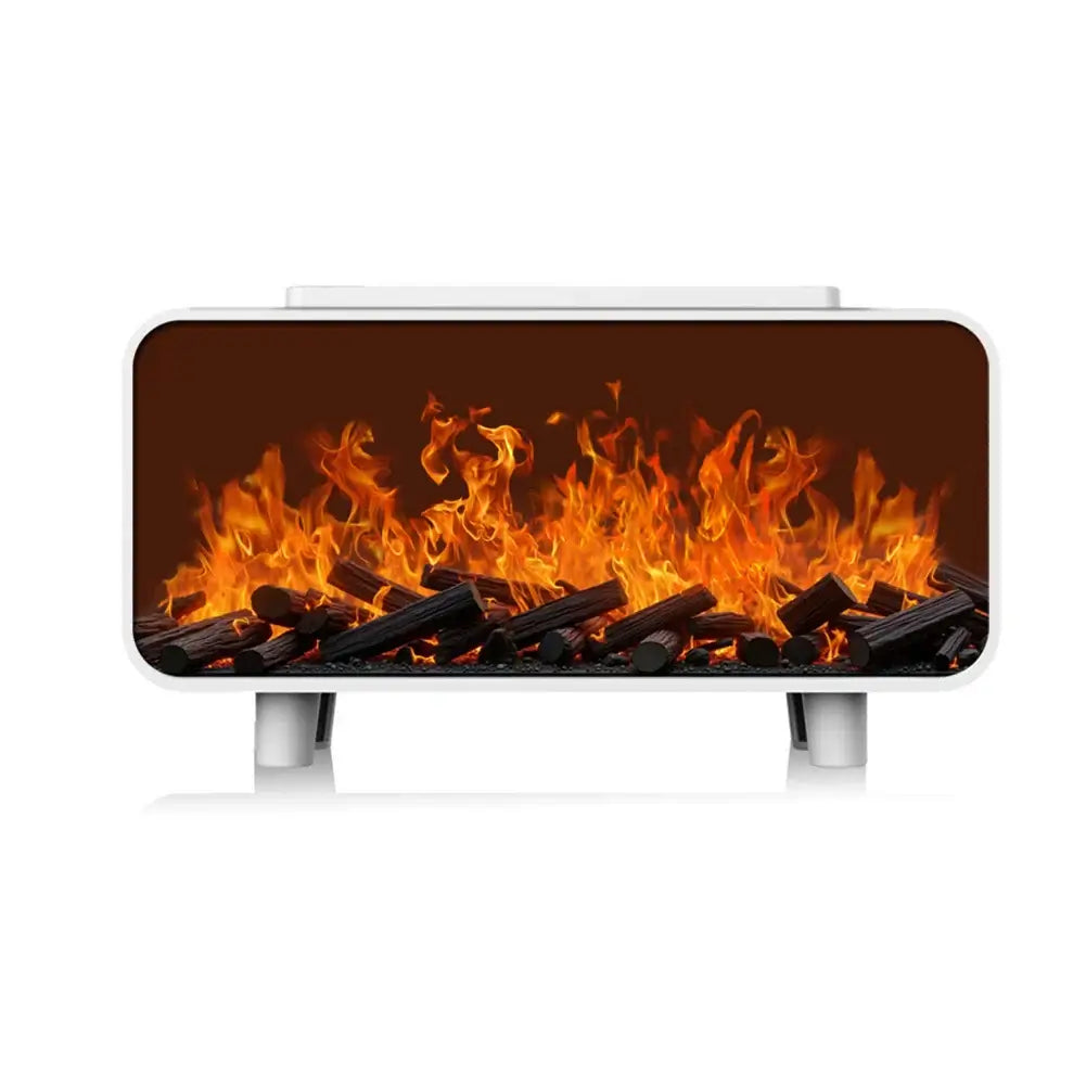 Dyfuzor Ultrasoniczny z Efektem Płomienia 4D • Nawilżacz + Aromaterapia + Magiczna Ozdoba • Podświetlane Kryształy Solne